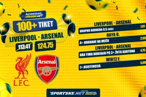 AdmiralBet 100+ tiket - Virc, Raja, korneri i kartoni za kvotu 124,75